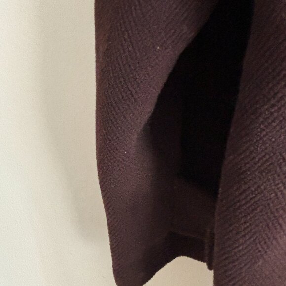 Aquascutum London Brown Duffle Coat/  Overcoat Buckle Full Zip - M-L - Picture 9 of 14